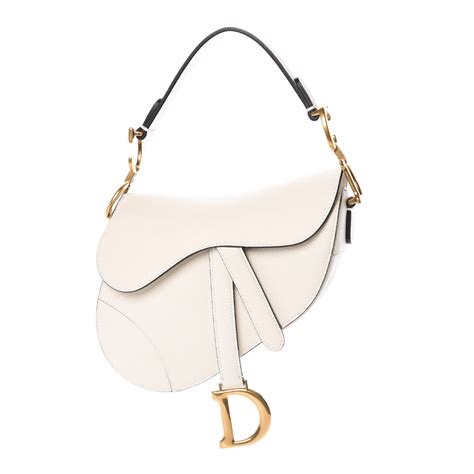 white mini dior saddle bag|genuine dior saddle bag.